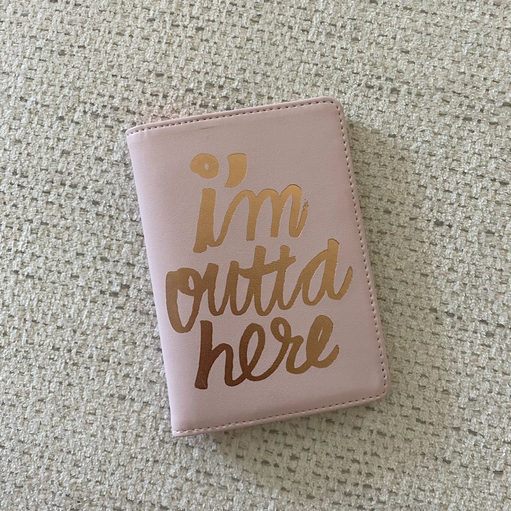 ban.do Pink Travel Bag with Gold Accents
